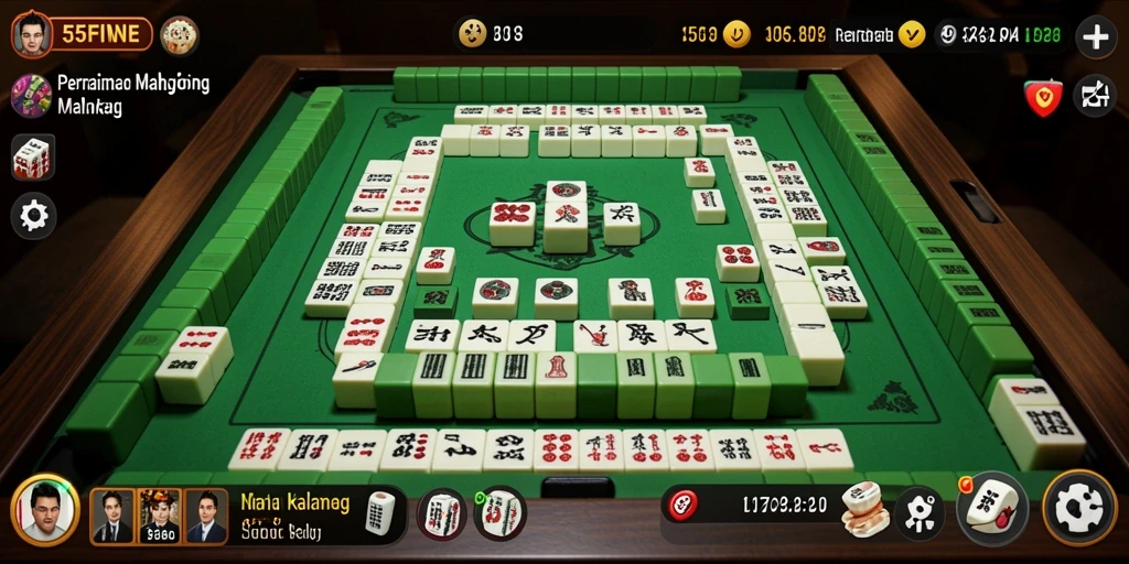 Tampilan menawan dalam permainan Mahjong 55FIVE