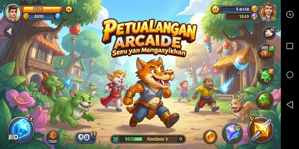 Tangkapan layar dari gameplay 8ID yang penuh aksi dan tantangan.
