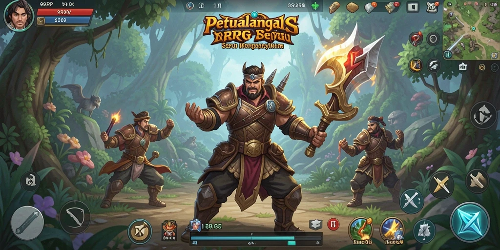 Tangkapan layar dari gameplay 99RP menunjukkan aksi pertarungan yang mendebarkan.