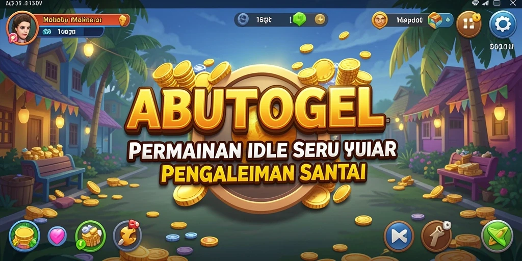 Tampilan gameplay menarik dari ABUTOGEL dengan elemen idle.