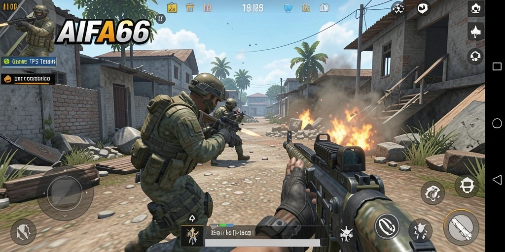 Screenshot gameplay AIFA66 yang menampilkan aksi seru TPS.