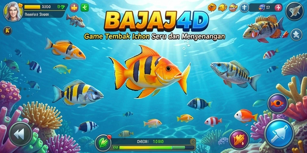 Gameplay seru BAJAJ4D menembak ikan penuh warna.