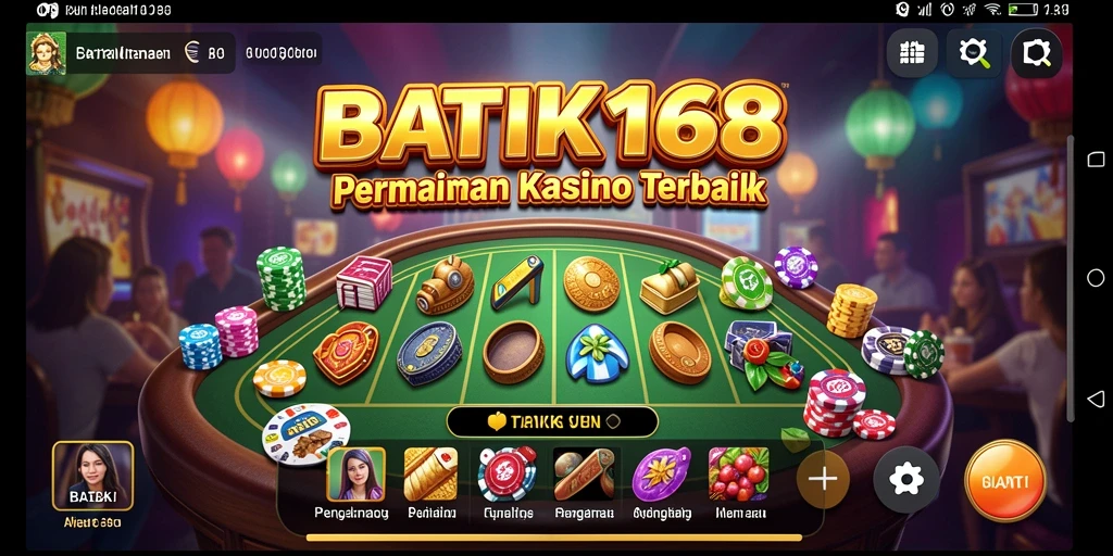 Tampilan gameplay menarik dari BATIK168 dengan berbagai permainan kasino.