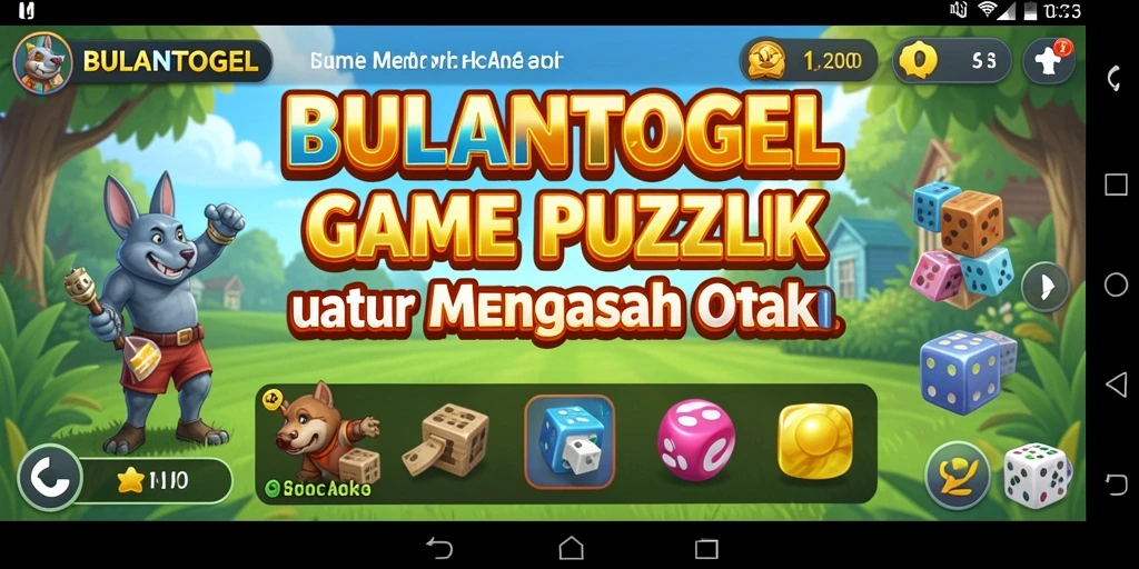 Tampilan gameplay seru dari BULANTOGEL yang menantang kemampuan berpikir.