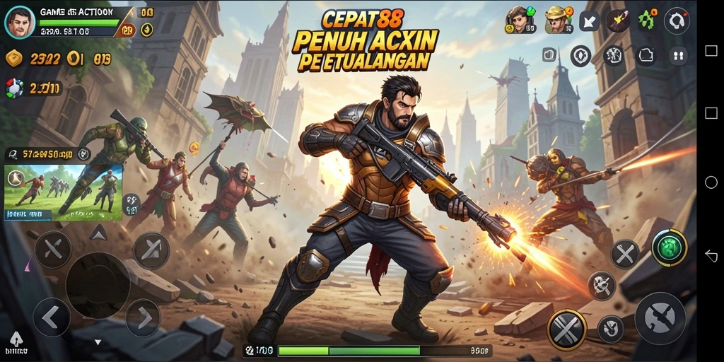 Tampilan gameplay seru dalam CEPAT88 dengan aksi yang mendebarkan.