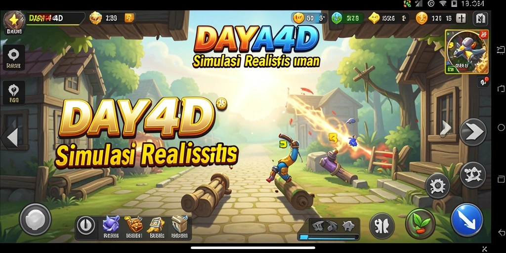 Tampilan gameplay menarik dari DAYA4D dalam simulasi interaktif.
