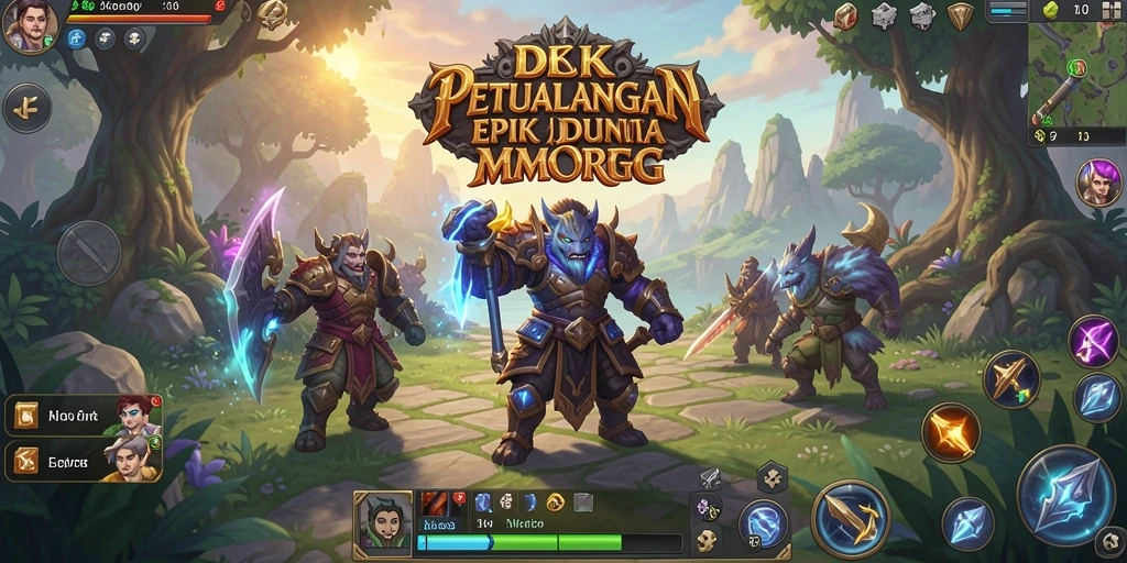 Screenshot DKK menampilkan aksi pertarungan seru di dunia MMORPG.