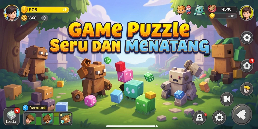Screenshot FO8 menampilkan gameplay yang seru dan penuh tantangan puzzle.