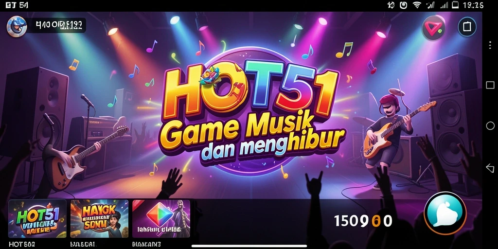 Screenshot menampilkan gameplay seru dalam aplikasi HOT51.