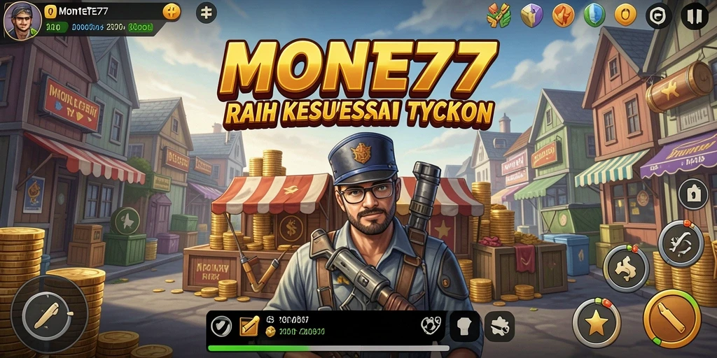 Tampilan gameplay Tycoon di MONTE77 yang penuh strategi.
