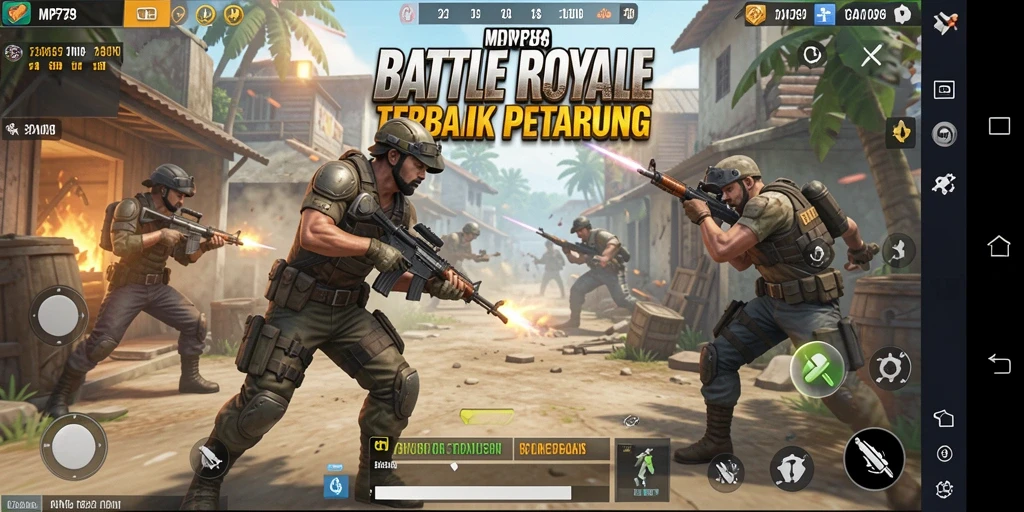 Tangkapan layar <strong>MVP789</strong> menampilkan aksi seru dalam mode Battle Royale.