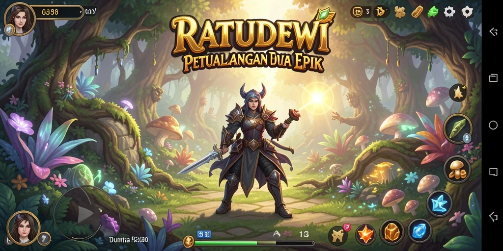 Tangkapan layar utama gameplay yang menampilkan aksi RPG yang mendebarkan.