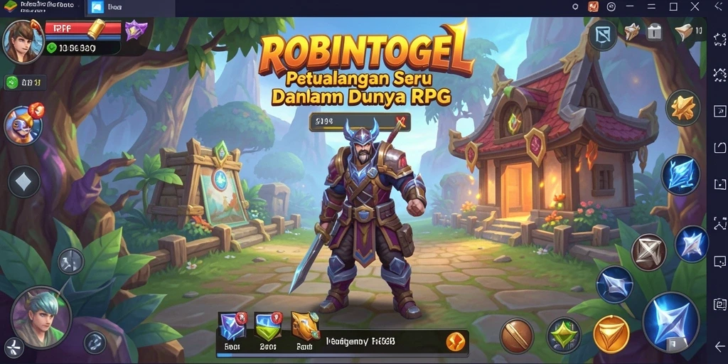 Tampilan gameplay yang menggugah dan penuh aksi RPG.