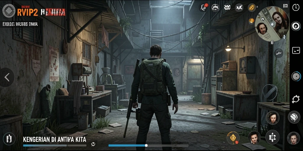 Tampilan gameplay yang mencekam dan menegangkan dari RVIP2.