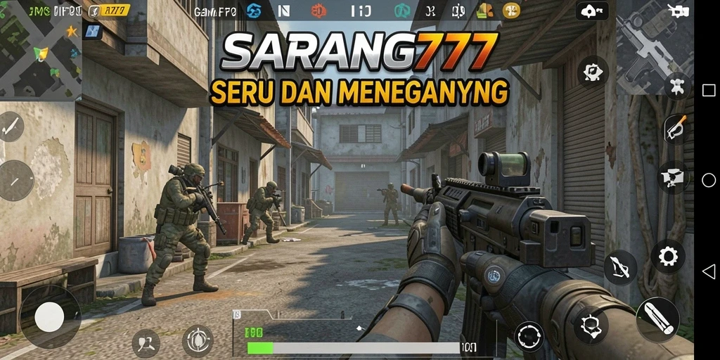 Tampilkan aksi seru dari gameplay FPS yang mendebarkan.