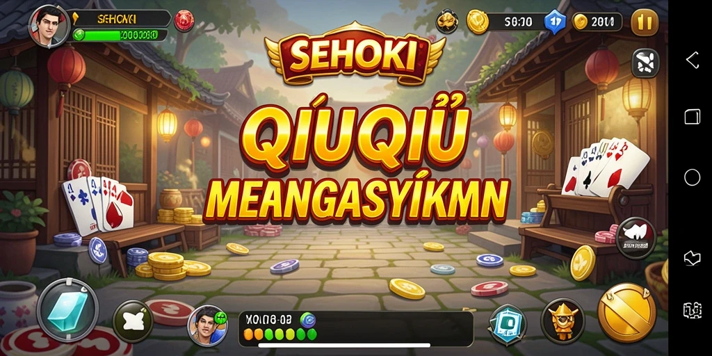 Screenshot gameplay menampilkan serunya permainan QiuQiu di SEHOKI.