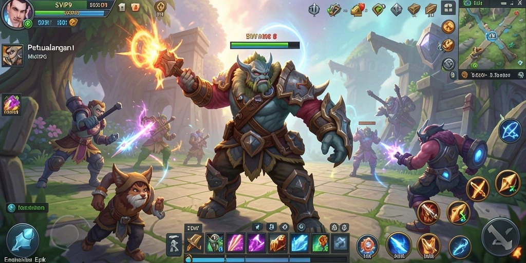 Tampilan gameplay menarik dari SVIP9 yang menunjukkan aksi pertempuran epik.