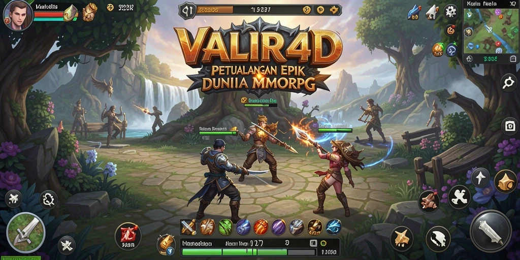 Tangkapan layar VALIR4D yang menampilkan gameplay luar biasa dalam petualangan MMORPG.